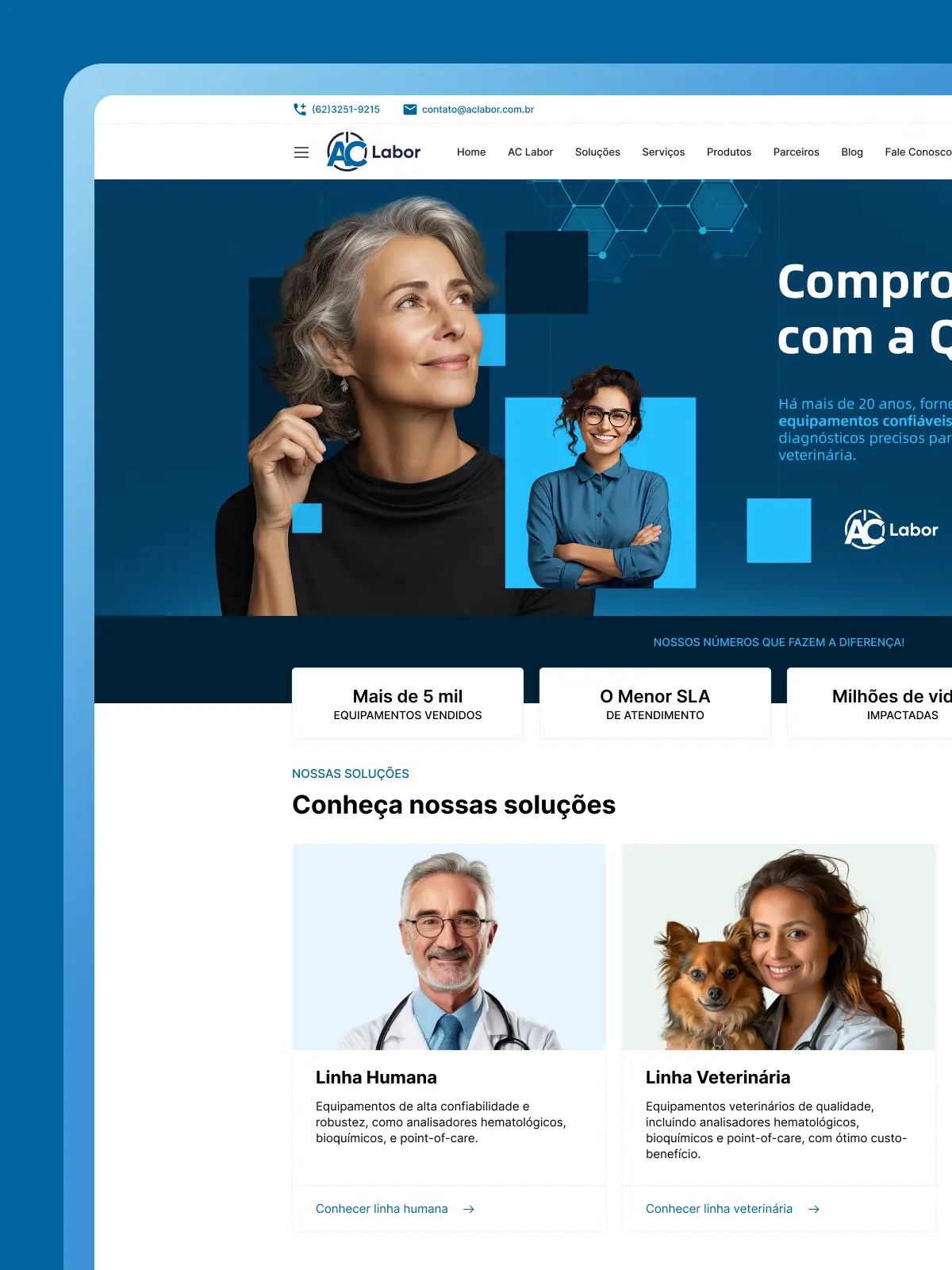 Projeto digital da AC Labor criado pela Intos